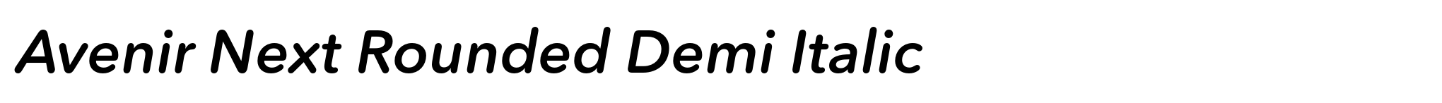 Avenir Next Rounded Demi Italic image